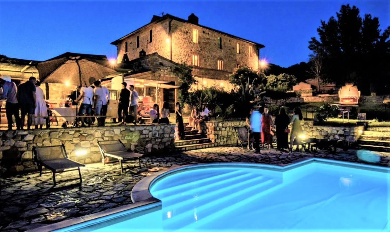 Villa Grande Fattoria in Umbria con Piscina e sala Cinema Monte Castello di Vibio Esterno foto