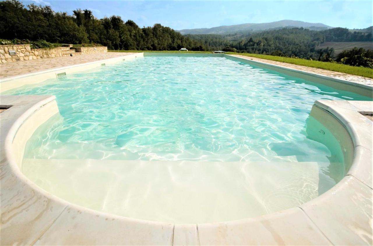 Villa Grande Fattoria in Umbria con Piscina e sala Cinema Monte Castello di Vibio Esterno foto